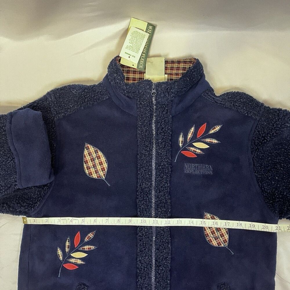 NWT Embroidered PrairieCore Northern Reflections Sherpa Fleece Coat Size M - Picture 11 of 15
